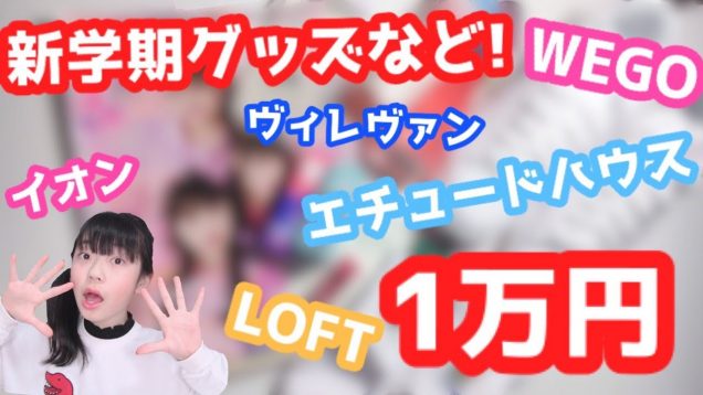 新学期グッズなど！1万円分の購入品紹介♡   〜新中二〜