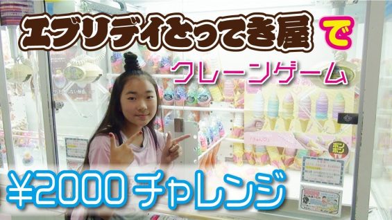 クレーンゲーム【2000円チャレンジ】エブリデイとってき屋に潜入❣❣