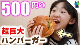 【500円】超巨大なハンバーガーが凄すぎてひいた…！モンスター食品【ももかチャンネル】