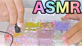 ASMR SLIME❤️暇つぶし パレットスライムの音フェチをやってみた 스펀지 슬라임 Palette Slime No talking ASMR