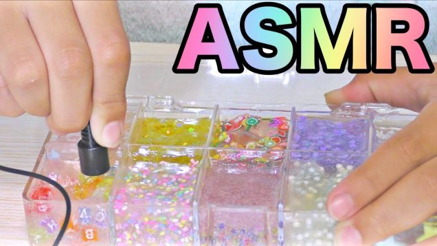 ASMR SLIME❤️暇つぶし パレットスライムの音フェチをやってみた 스펀지 슬라임 Palette Slime No talking ASMR