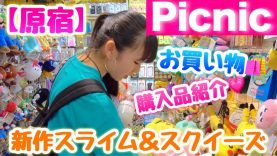 【原宿】Picnicでの新作の韓国スライム＆スクイーズ購入！