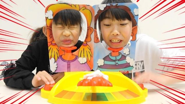 パイ投げゲーム★家族で一番強いのは誰だ？Pie Face Showdown☆にゃーにゃちゃんねるnya-nya channel