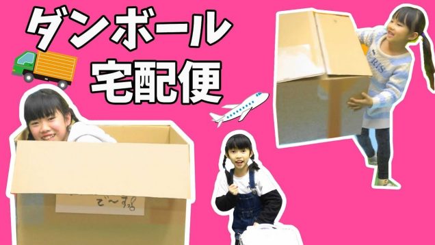 ダンボール宅配便で卒業旅行に行ける？★ごっこ★にゃーにゃちゃんねるnya-nya channel