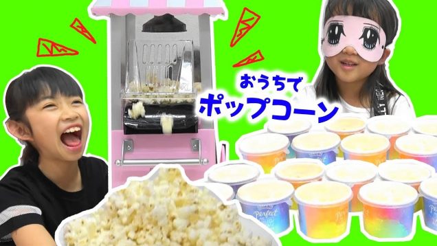 家庭用ポップコーンマシーンで超簡単ポップコーン★popcorn味あて★にゃーにゃちゃんねるnya-nya channel