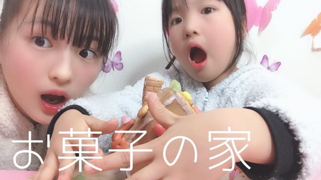 妹と一緒にお菓子の家を作ってみたらハプニングがw