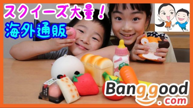 【バングッド】スクイーズ海外通販、スクイシーファンがすごすぎる★ ベイビーチャンネル Banggood,squishy