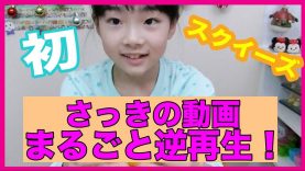 さっきの動画まるごと逆再生！　ベイビーあんチャンネル