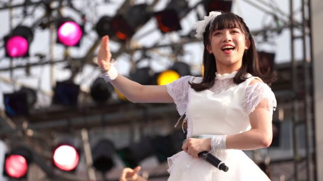 庄司さんと新井さんが山形の祭りで歌いました 2019.8.11