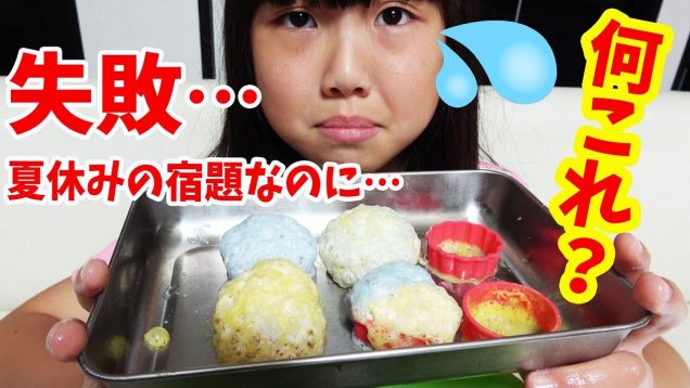 学校の宿題なのに大失敗…なんか変なのできました…【夏休みの宿題】【科学工作】【100均 セリア】【しほりみチャンネル】