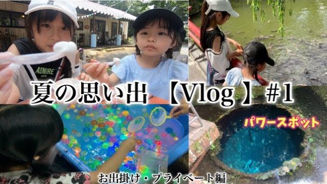 【Vlog】夏休みの思い出2019 ♪パワースポットや自然の中で満喫中なハピバニ家に密着!!in静岡
