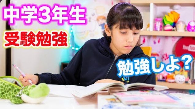 受験勉強30分ノーカット！テストが近いよー?一緒に勉強しよう？