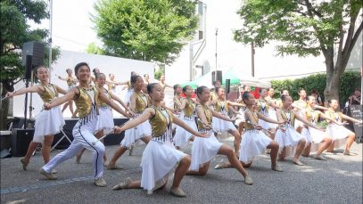 【4K】20190804 遊学館高校バトントワリング部 「第15回 食楽宵祭り」 in石川県金沢市･片町伝馬商店街