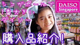 【DAISO】シンガポールで1番大きいダイソーってどんなとこ!?☆購入品紹介したよ〜!