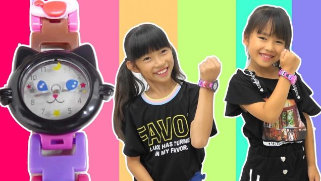 可愛い時計を作っちゃお！にゃーにゃ時計ができた！ミックスウォッチ★にゃーにゃちゃんねるnya-nya channel