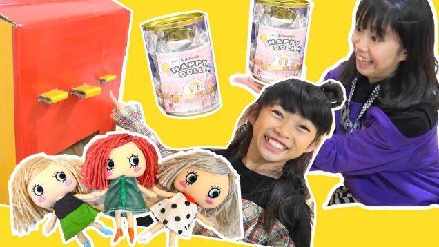 ダンボール自販機何がでる？イーマリーちゃんが可愛すぎる♥お店屋さんごっこ★にゃーにゃちゃんねるnya-nya channel