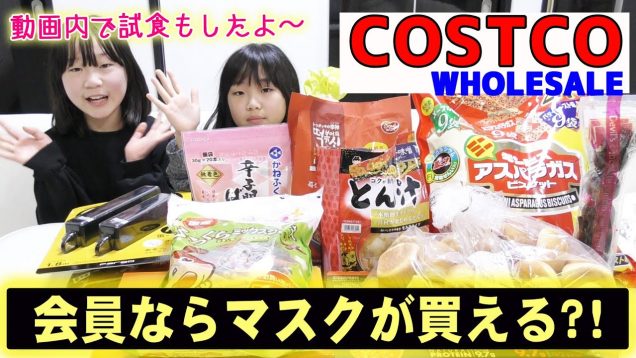 【コストコ】大量に購入品紹介します！試食中に姉が妹にたじたじに…ｗｗｗマスクも買えました【しほりみチャンネル】