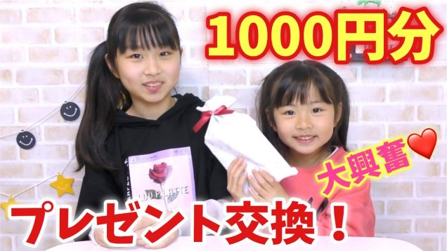 久しぶりの1000円分プレゼント交換してみた！気に入ってもらえる物を買えたかな？【ハピバニチャンネル】