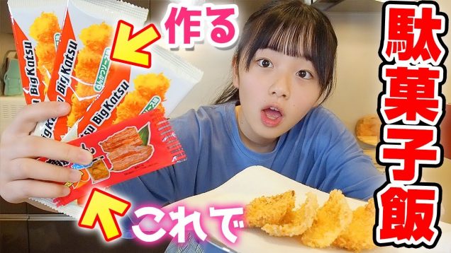 【超簡単！駄菓子飯】蒲焼さん太郎でビッグカツを作ってみた結果・・・【節約飯】