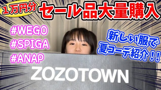 【ZOZOTOWN】1万円分セール品大量購入！夏コーデ紹介も！