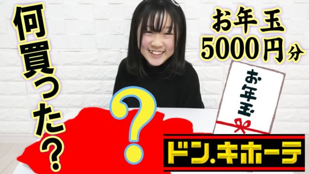 ドン・キホーテで欲しかったもの３個！お年玉５０００円で購入！【しほりみチャンネル】