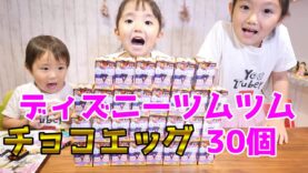 【ディズニーツムツム】チョコエッグ 30個開封♪ シークレット何個でるか？　Opening Surprize Egg of Disney TsumTsum!!