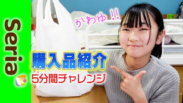 セリアで5分間チャレンジの購入品紹介♪かわいいものたくさん！でも女子力と語彙力が行方不明になりました・・・