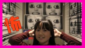 壁に怖い顔ドッキリ《東京Vlog》