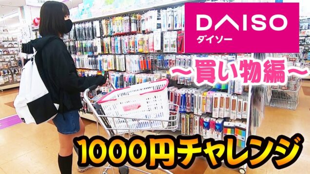 【100均】何を買う？？ダイソーで1000円チャレンジ(買い物編) 文房具多め！【しほりみチャンネル】