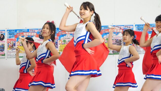 [4K] 橋本高校 新体操・バトン部 チアダンス Japanese Girls Cheerleader