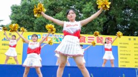 チア 高校生ダンス部 ポンポン演技 あかしで満腹 Japanese Girls Cheerleader [4K]