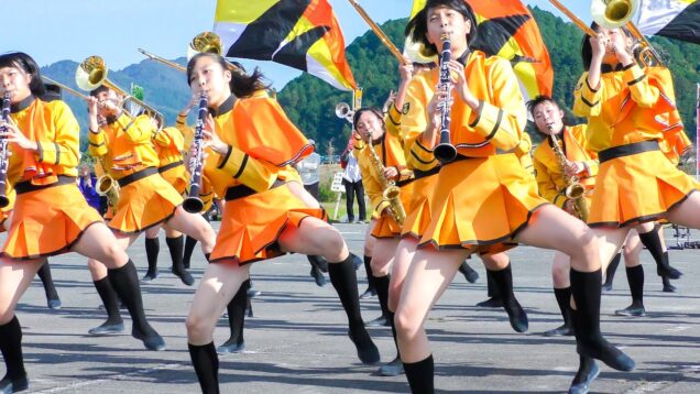 京都橘高校 吹奏楽部 大江山酒呑童子祭り マーチングドリル (後半) Kyoto Tachibana SHS Band [4K]