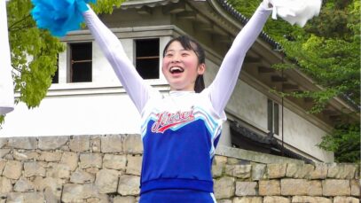 かわい過ぎる 汗びっしょり全力で応援する 高校生チア Japanese Girls Cheerleader