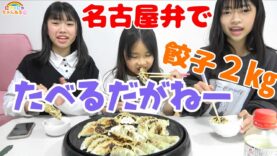 むずかしい？！名古屋弁で餃子2㎏大盛チャレンジ！！★にゃーにゃちゃんねるnya-nya channel