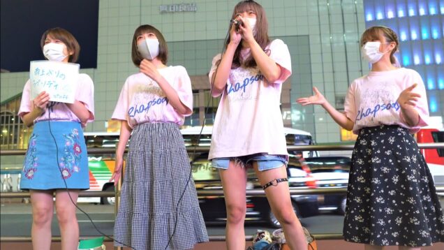 【4K/a7ⅲ/1635GM】雨上がりのラプソディ（Japanese idol group “Ameagari no Rhapsody”）at 新宿駅東南口 2021年6月10日（木）