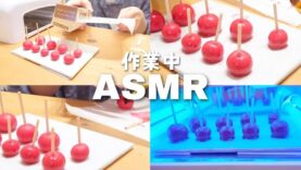 【ASMR】作業/粘土とレジンを使ってある食べ物を作る！「音フェチ」