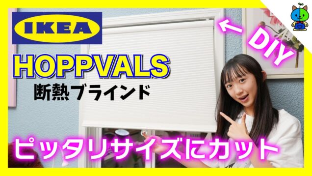 【DIY】IKEAのブラインドを窓ピッタリサイズに改造してみた！【ももかチャンネル】