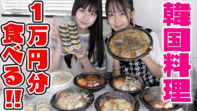 【大食い】韓国料理大好きなはーちゃんと1万円分挑戦！助っ人も登場！？