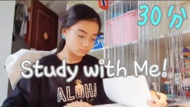 【勉強用】シンガポール中１女子ゆいなと一緒に30分間勉強しよう！！(BGMなし)