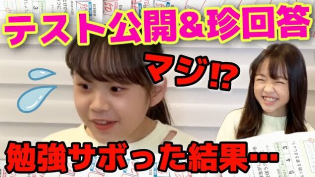 テストの珍回答&点数公開！天然おバカ回答がやばいwwテス勉サボって３回目にして企画続行不可⁉︎