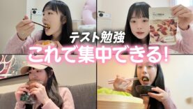 テスト勉強始めたJKの1日の食事＆おやつを紹介♪これを食べて集中力アップ！