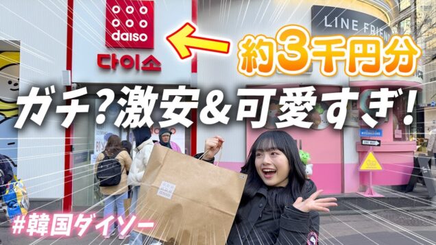 【韓国ダイソー】さすがに激安＆可愛すぎる♪総額約3千円分の購入品紹介！